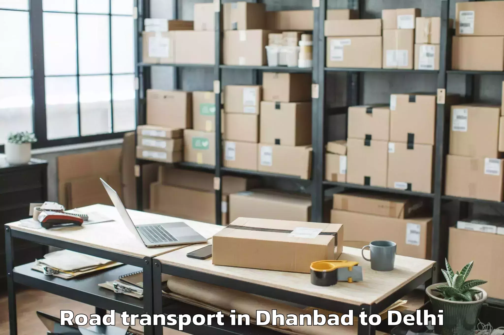 Easy Dhanbad to Unity One Mall Cbd Shahdara Road Transport Booking